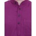 Solid cotton kurta for men - Dark Magenta