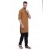 Long Kurta - Heena colored in cotton fabric