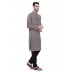 Long Kurta - Grey black colored in cotton fabric