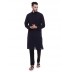 Long Kurta -Blue colored in cotton fabric