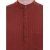 Long kurta - Chocolate colored woven kurta in cotton fabric
