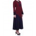 Blue and maroon shade abaya