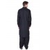 Solid Black Pathani Suit- Black Solid Black Pathani Suit- Black