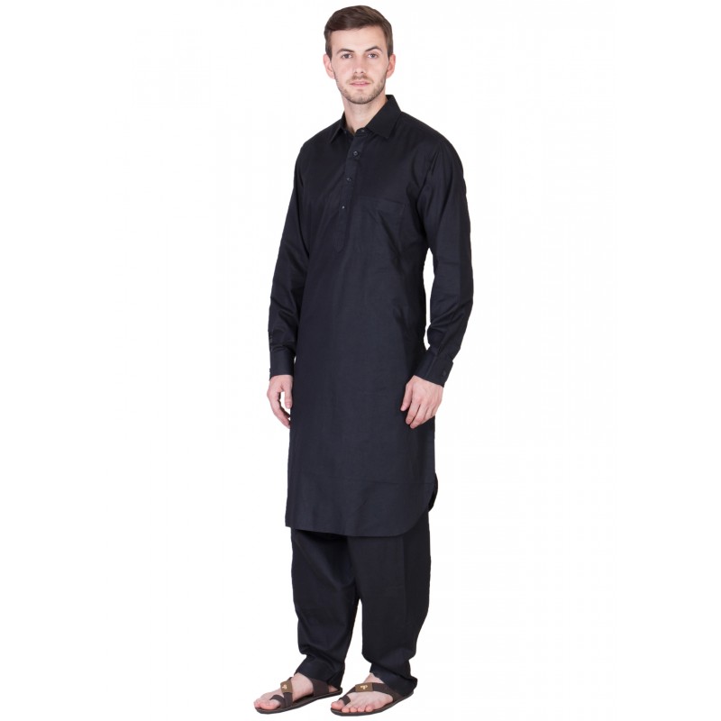 Pathani Suit Buy solid black pathani kurta pajama online from Shiddat