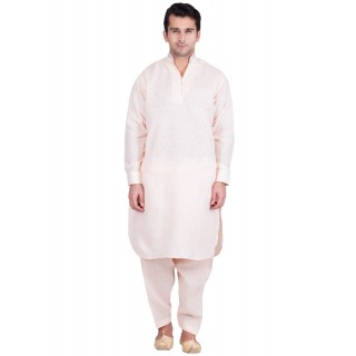 Chinese Neck Pathani Suit- Cavern Pink