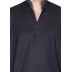 Chinese Neck Pathani Suit- Solid Black Chinese Neck Pathani Suit- Solid Black