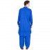 Cotton pathani suit- Science blue colored Cotton pathani suit- Science blue colored