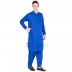 Cotton pathani suit- Science blue colored Cotton pathani suit- Science blue colored