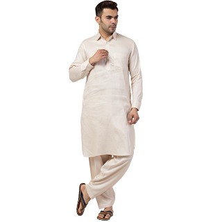 Pathani kurta for Men- Cream