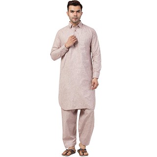 Pathani kurta for Men- Light Pink