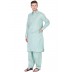 Woven Pathani Suit - Opal Blue Woven Pathani Suit - Opal Blue