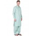 Woven Pathani Suit - Opal Blue Woven Pathani Suit - Opal Blue