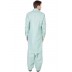 Woven Pathani Suit - Opal Blue Woven Pathani Suit - Opal Blue