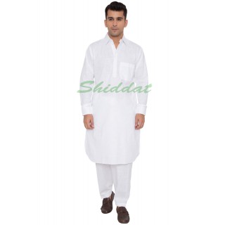  Pathani suit- Solid white