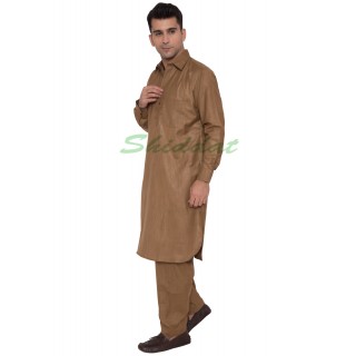 Pathani kurta for mens- Caffeine-Brown