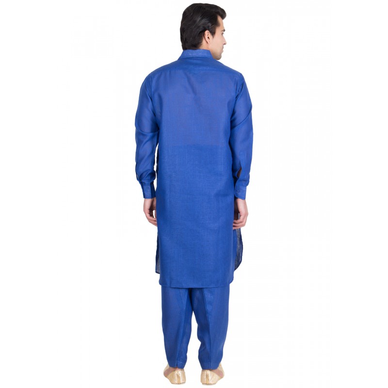 Pathani Suit- Royal Blue Colored Pathani suit online at 