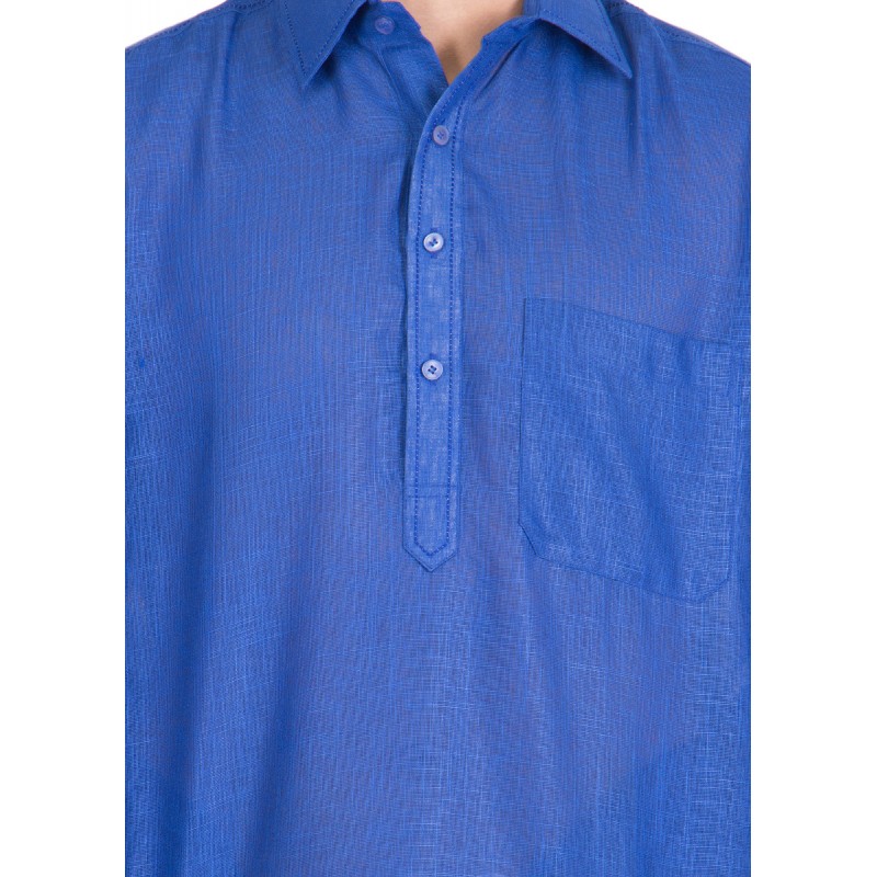 Pathani Suit online- Royal Blue Colored Pathani kurta for men