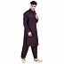 Pathani suit for men with regular collar- Purple Pathani suit for men with regular collar- Purple