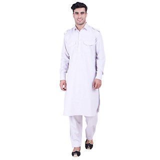 Pathani suit for men- Light Grey