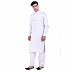 Cotton Pathani Suit with mandarin collar- Light Grey Cotton Pathani Suit with mandarin collar- Light Grey