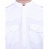 White Cotton Pathani Suit with mandarin collar White Cotton Pathani Suit with mandarin collar
