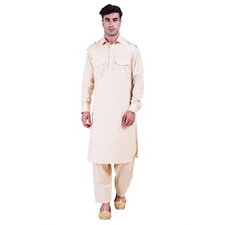 Pathani suit for men- Beige color