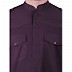 Cotton Pathani Suit with mandarin collar- Purple Cotton Pathani Suit with mandarin collar- Purple