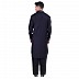 Designer Pathani Suit with mandarin collar- Black Designer Pathani Suit with mandarin collar- Black