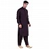 Designer Pathani Suit with mandarin collar- Purple Designer Pathani Suit with mandarin collar- Purple