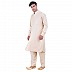 Designer Pathani Suit with mandarin collar- Beige  Designer Pathani Suit with mandarin collar- Beige