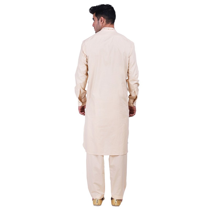 Pathani Suit with mandarin collar for men online in India | Cotton fabr...