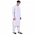 Designer Pathani Suit with mandarin collar- Grey Designer Pathani Suit with mandarin collar- Grey