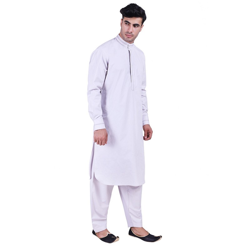 Grey Pathani Suit With Mandarin Collar For Men Online In India Cotton Redefine your style with timeless dress. designer pathani suit with mandarin collar grey