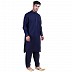 Designer Pathani Suit with mandarin collar- Navy Blue Designer Pathani Suit with mandarin collar- Navy Blue