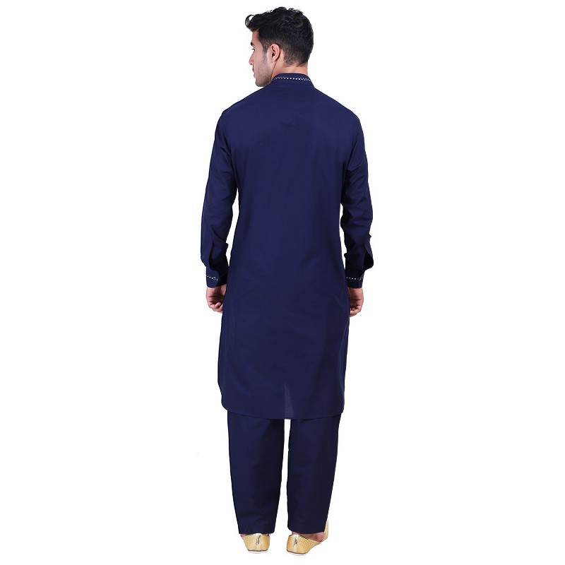Pathani Suit with mandarin collar for men online in India | Cotton fabr...