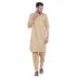 Pathani Suit -Khaki Cotton Fabric