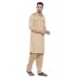 Pathani Suit -Khaki Cotton Fabric