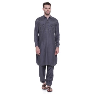 Pathani dress -Grey Denim Colored 