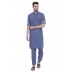 Pathani Suit - Blue Denim Cotton Fabric