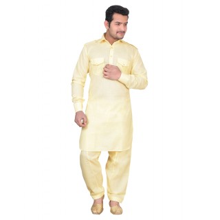  Pathani dress for men- Lemon