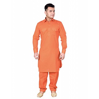 Pathani suit for Men- Orange