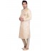 Classic Almond Colored Resham Jacquard Sherwani  Classic Almond Colored Resham Jacquard Sherwani