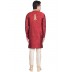 Elegant Brick Red Colored Resham Jacquard Sherwani  Elegant Brick Red Colored Resham Jacquard Sherwani