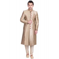 Classic Brown Colored Resham Sherwani  Classic Brown Colored Resham Sherwani