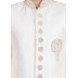 Classic Solid White Colored Resham Jacquard Sherwani  Classic Solid White Colored Resham Jacquard Sherwani
