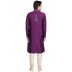 Sherwani- Violet Colored Resham Jacquard   Sherwani- Violet Colored Resham Jacquard