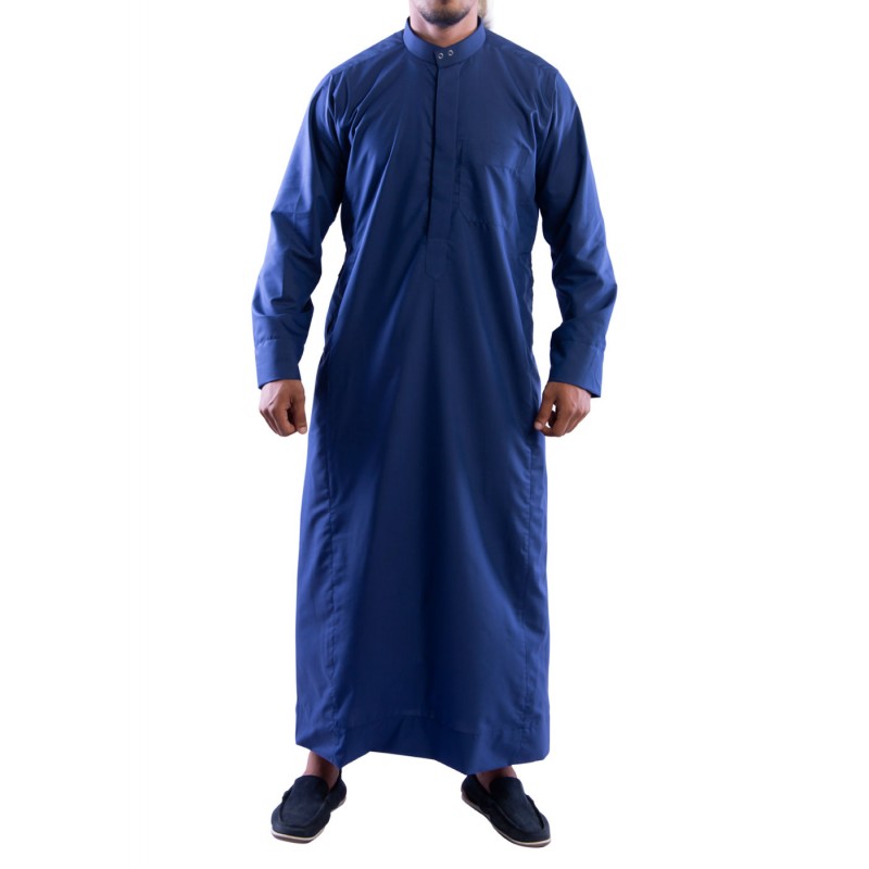 Jubbah online- Blue Simple Saudi thobe online in India at Shiddat.com