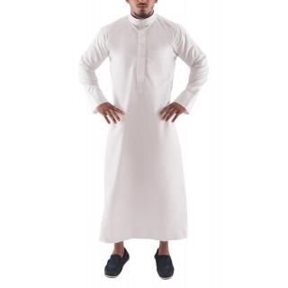 Jubbah- Off White Simple Saudi