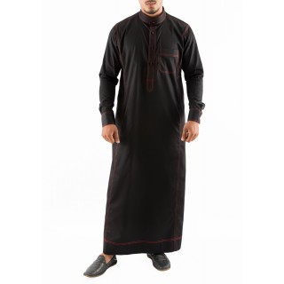 Jubbah- Red Anchored Simple Saudi