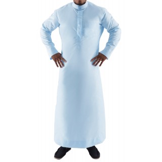 Thobe- Sky Blue Simple Saudi